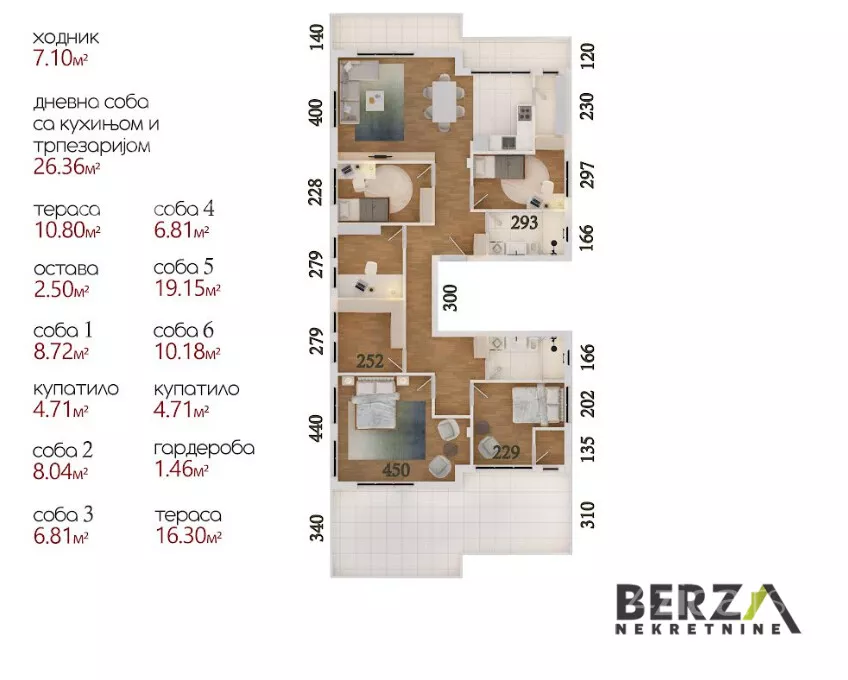 Šestosoban stan | 4zida