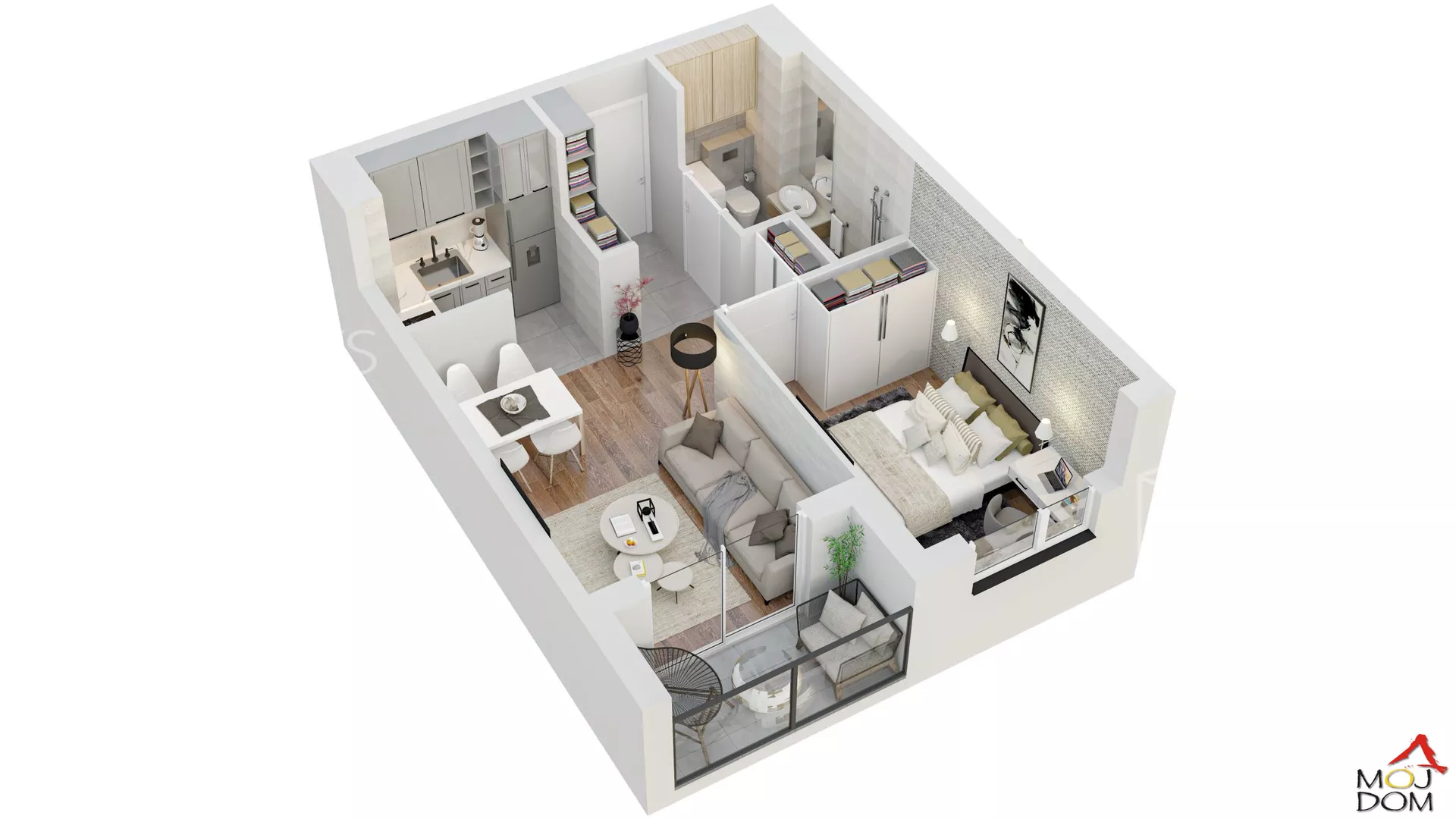 Jednoiposoban stan | 4zida