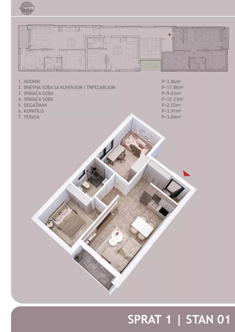 Jednoiposoban stan | 4zida