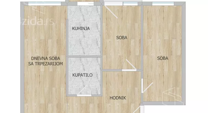 Dvoiposoban stan | 4zida