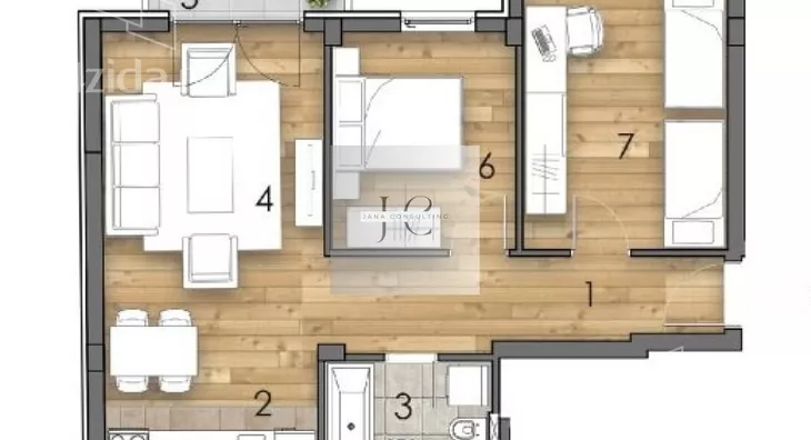 Trosoban stan | 4zida