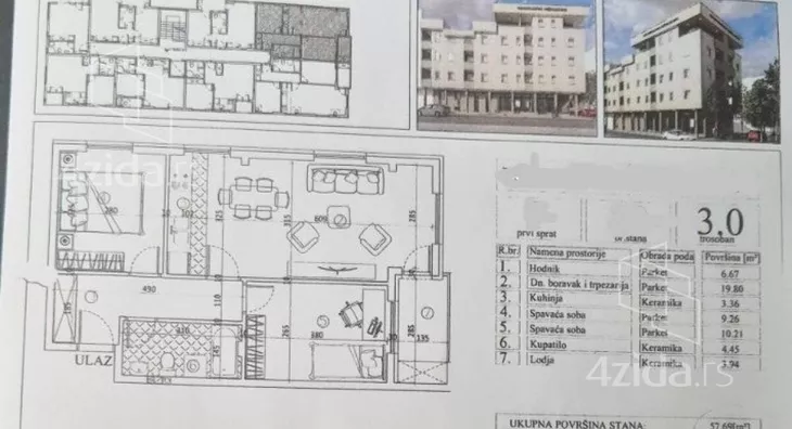 Trosoban stan | 4zida