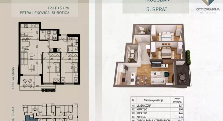 Trosoban stan | 4zida