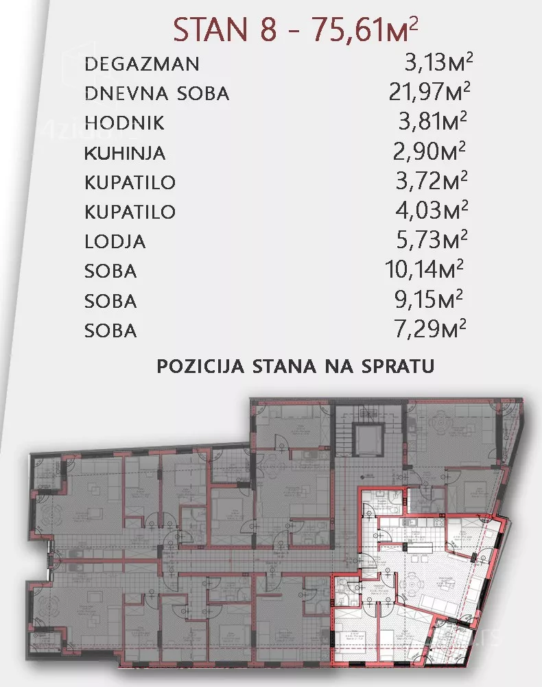 Troiposoban stan | 4zida