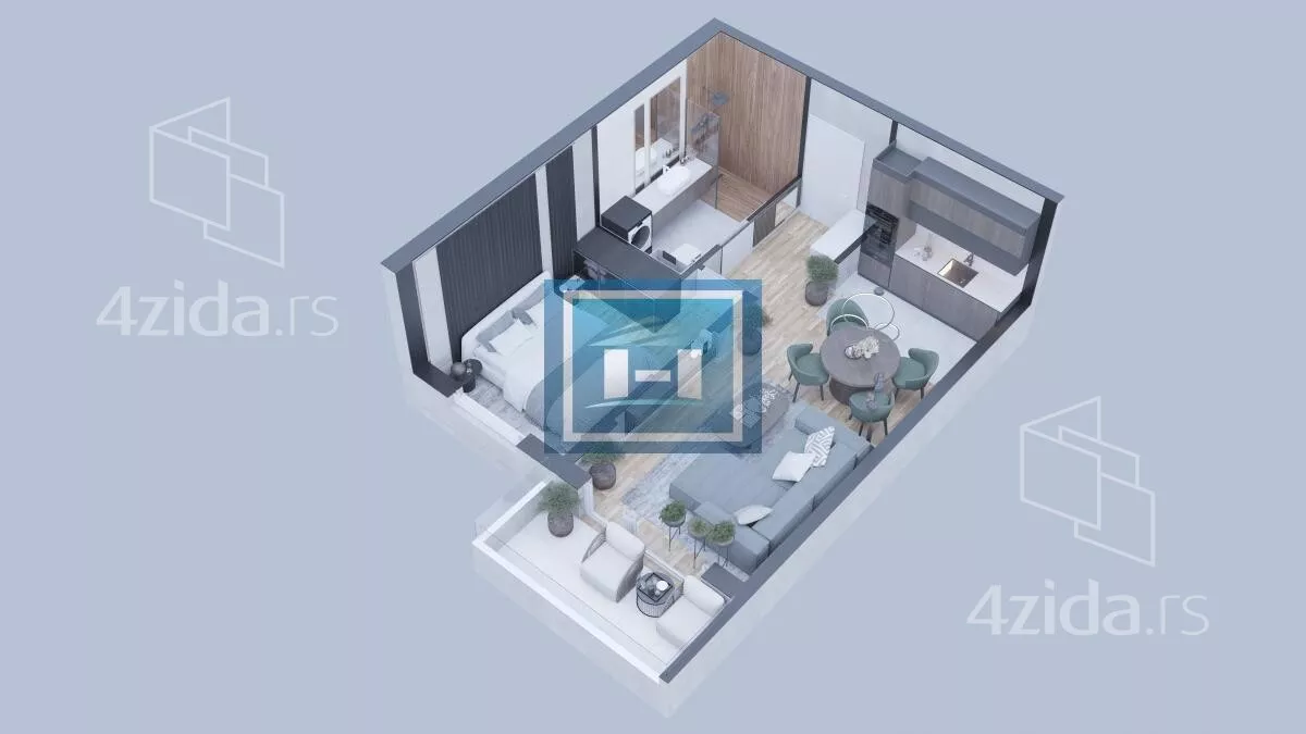 Jednosoban stan | 4zida