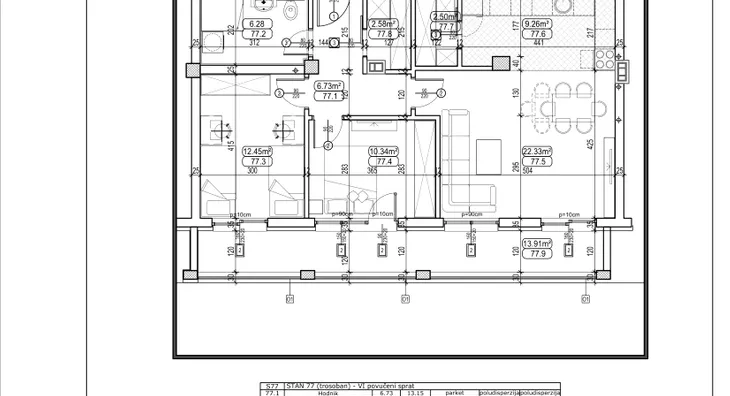 Trosoban stan | 4zida