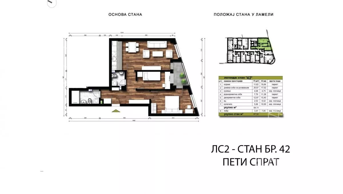 Trosoban stan | 4zida