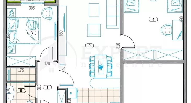Trosoban stan | 4zida