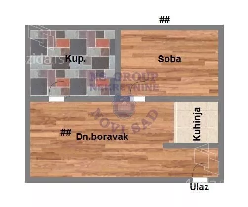 Jednoiposoban stan | 4zida