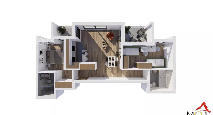 Trosoban stan | 4zida