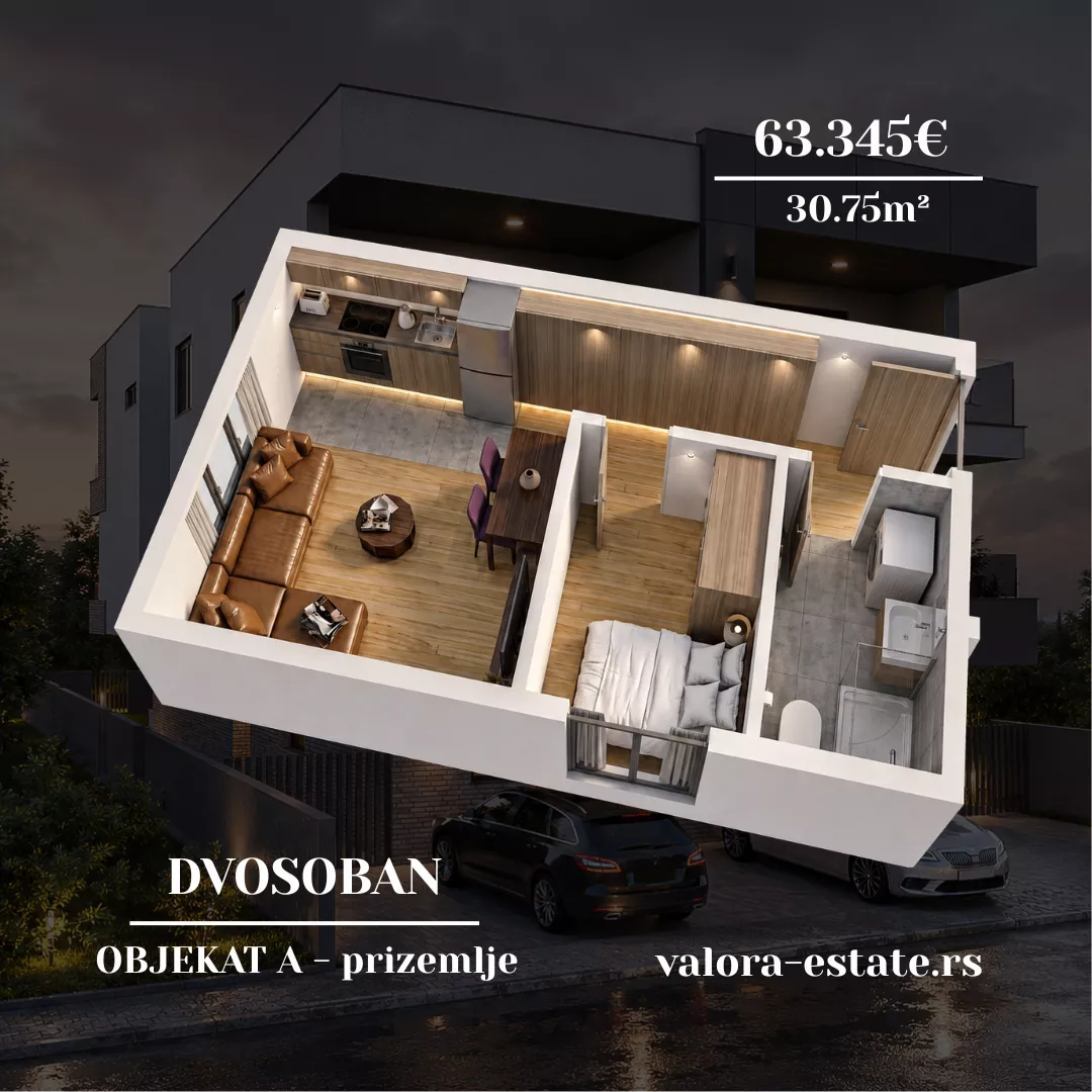 Dvosoban stan | 4zida