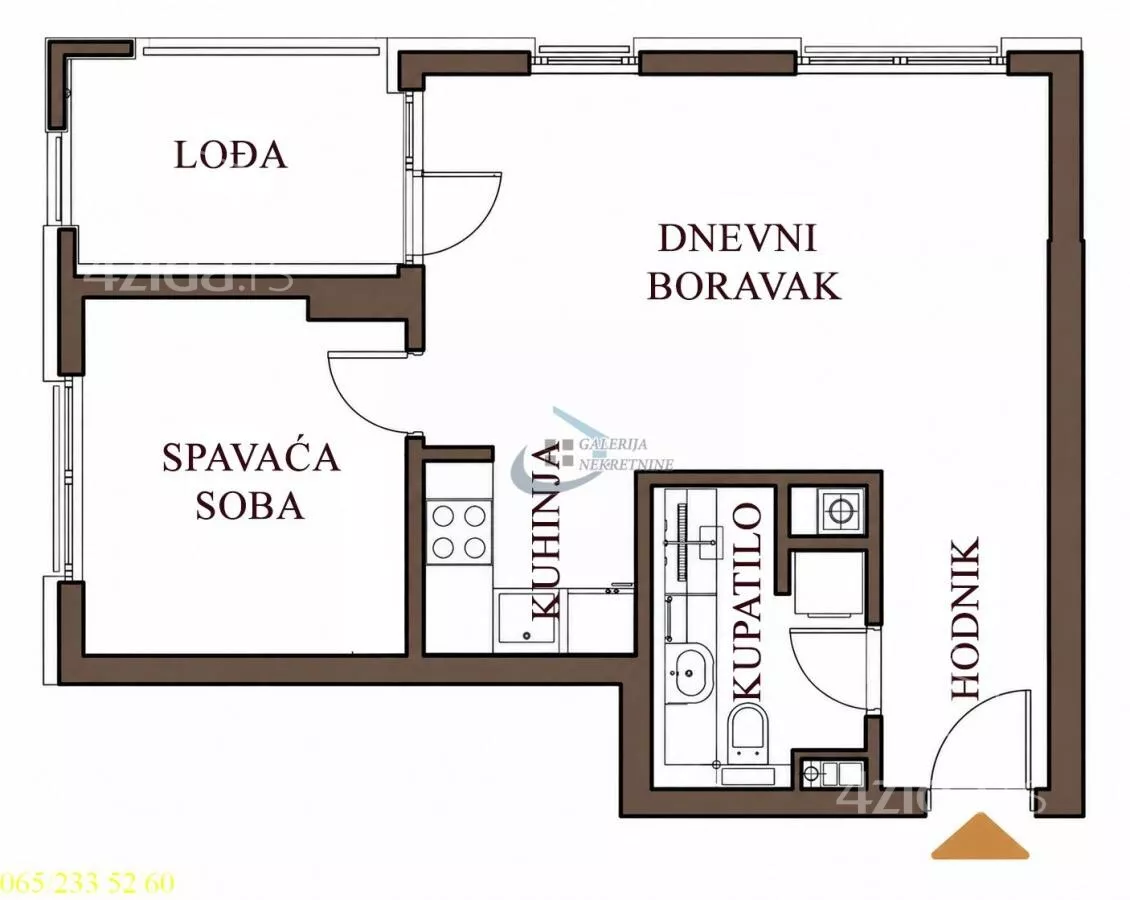 Jednoiposoban stan | 4zida