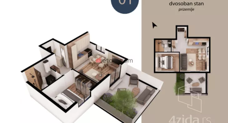 Dvosoban stan | 4zida