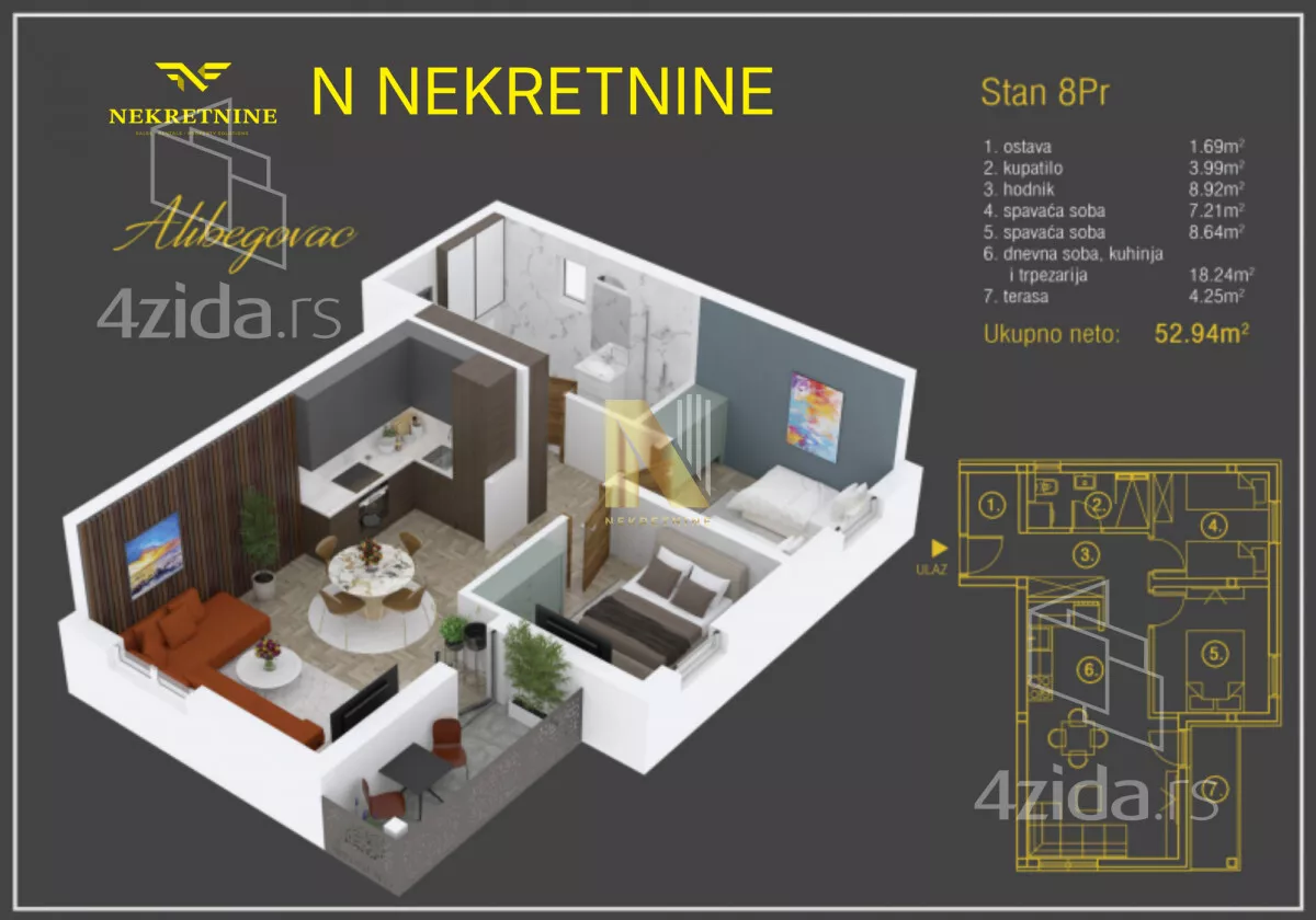 Dvoiposoban stan | 4zida