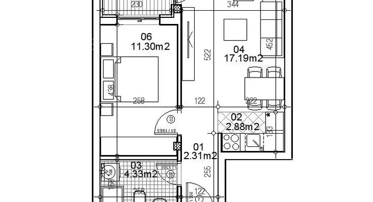 Jednoiposoban stan na prodaju, Telep, 89.400€, 39m² - stampaj