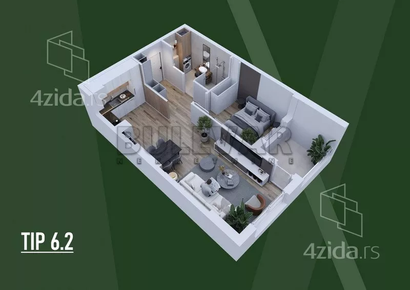 Dvosoban stan | 4zida