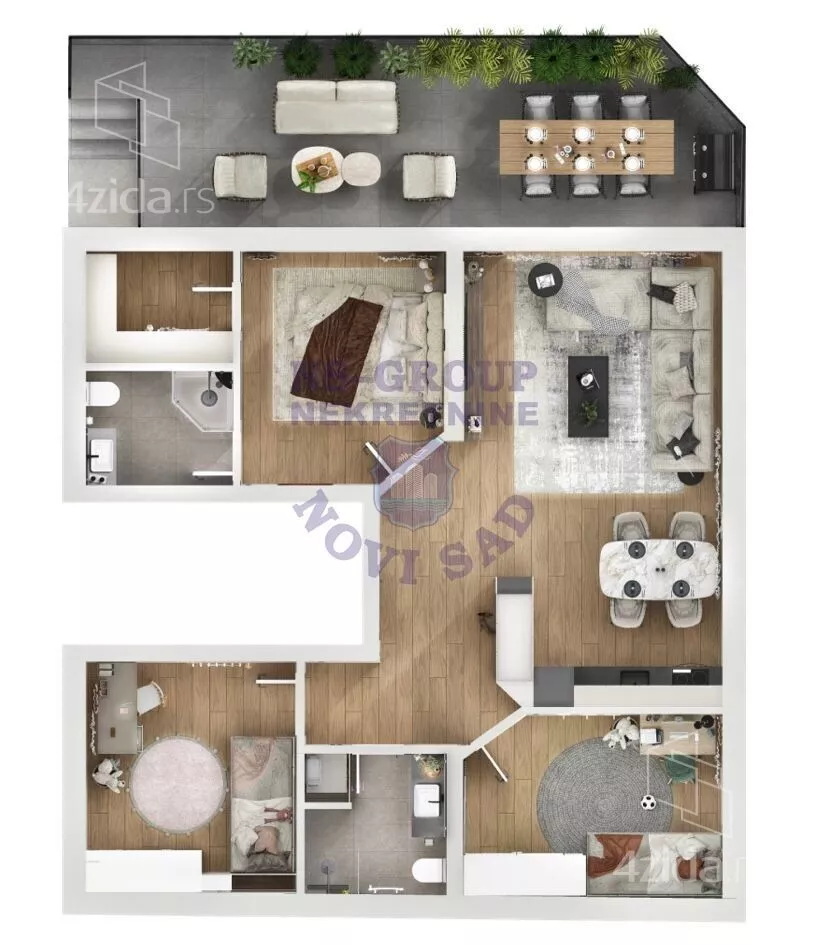 Troiposoban stan | 4zida