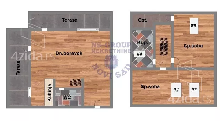 Trosoban stan | 4zida