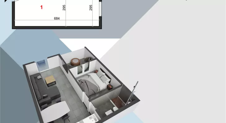 Dvosoban stan | 4zida