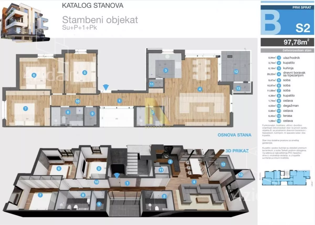 Četvorosoban stan | 4zida