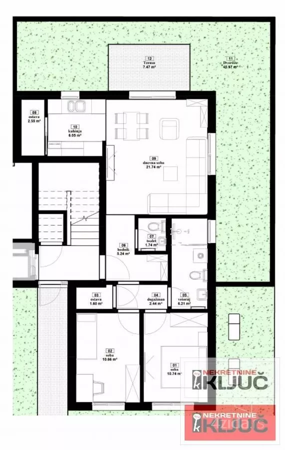 Trosoban stan | 4zida