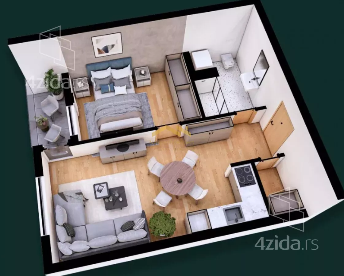 Dvosoban stan | 4zida