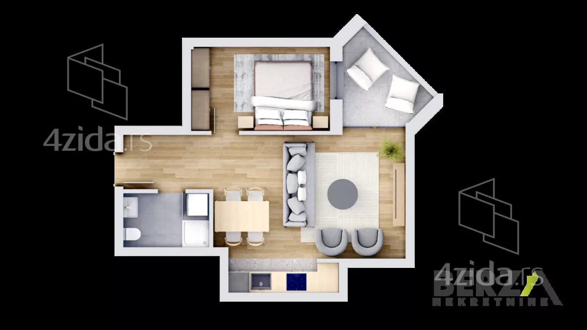 Dvosoban stan | 4zida