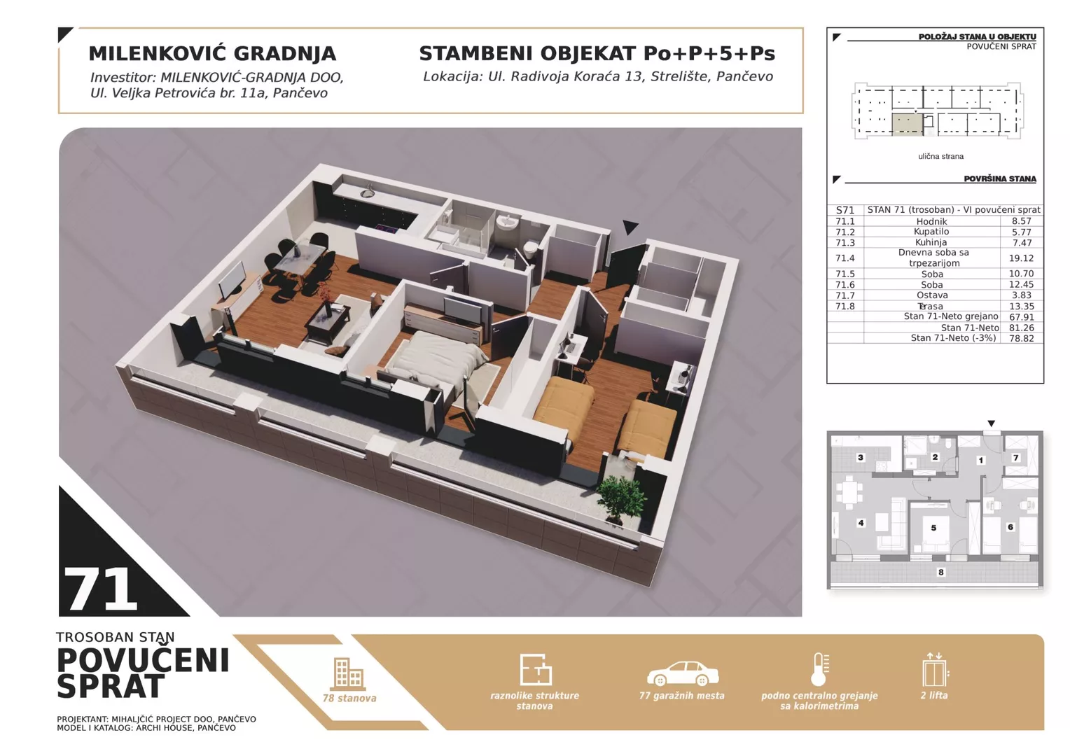 Trosoban stan | 4zida