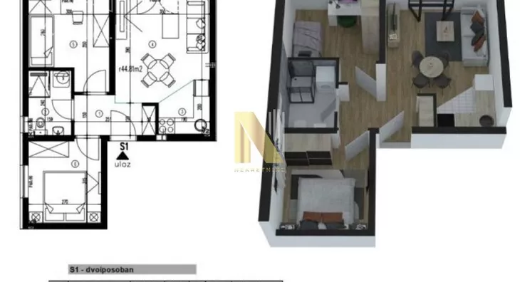 Dvoiposoban stan | 4zida