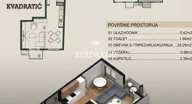 Trosoban stan | 4zida