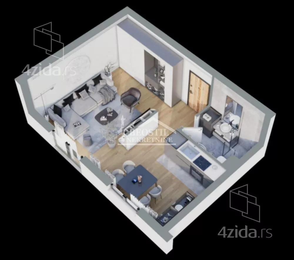 Jednosoban stan | 4zida