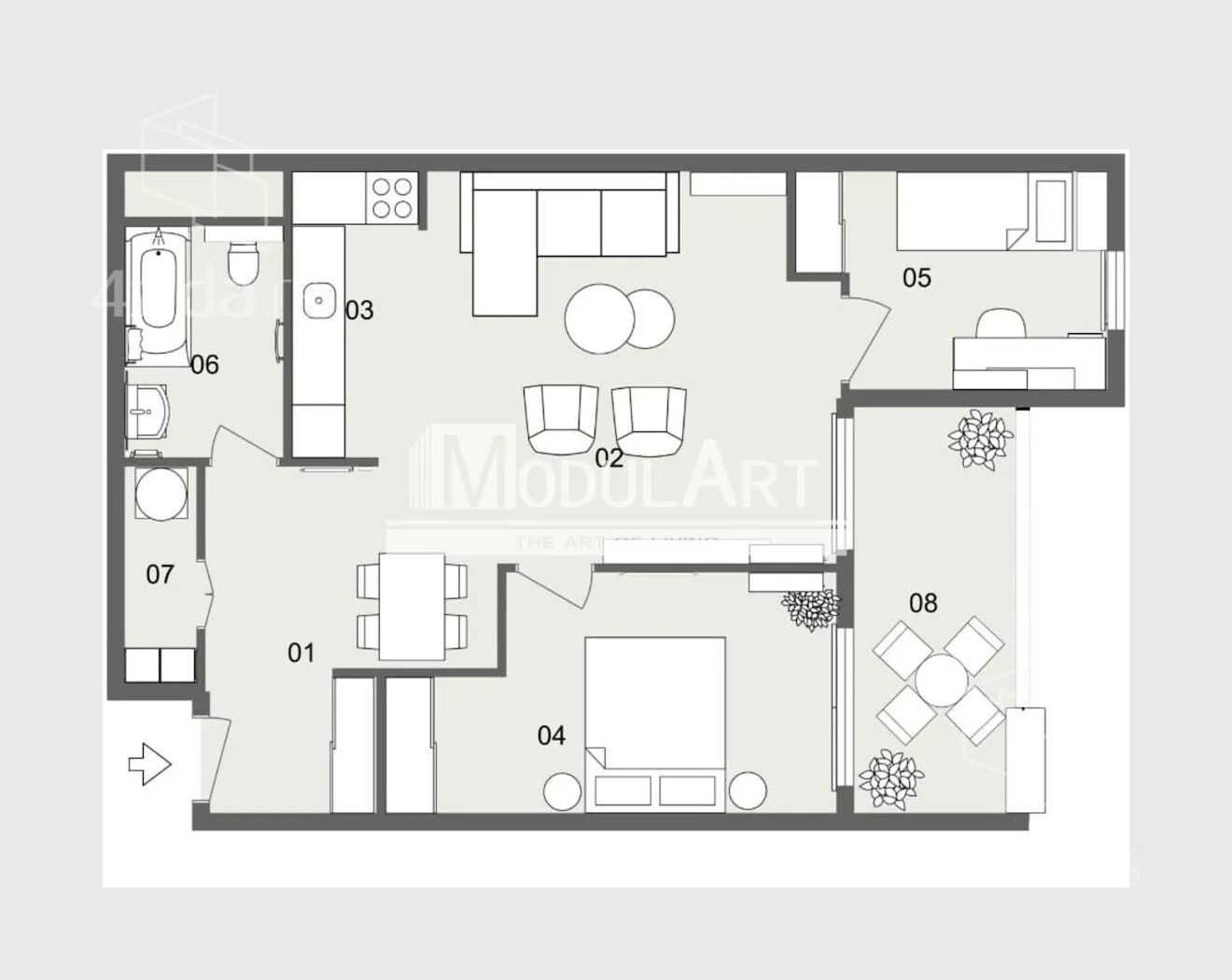 Dvoiposoban stan | 4zida