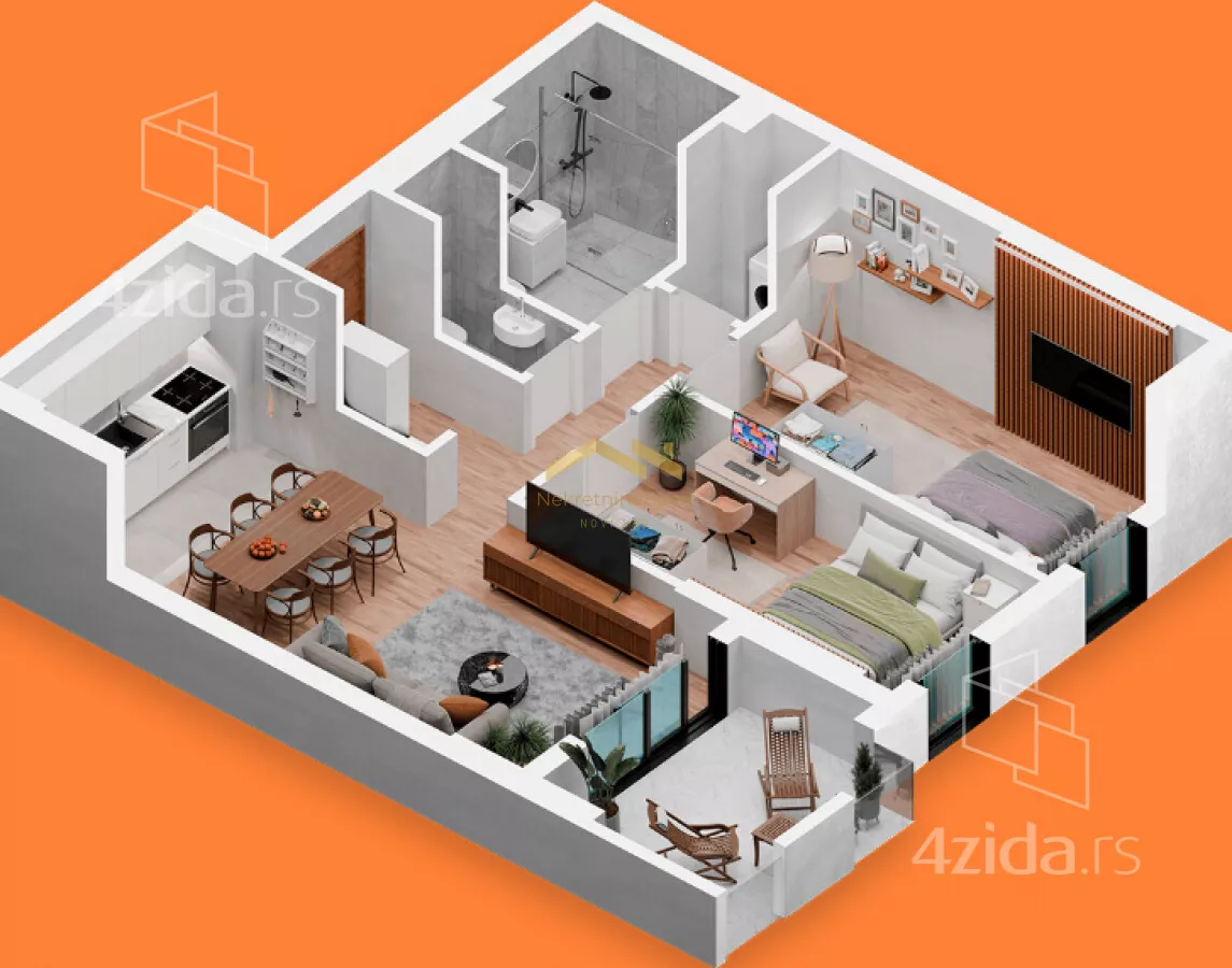 Trosoban stan | 4zida