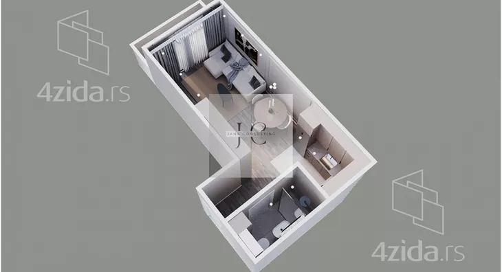Jednosoban stan | 4zida