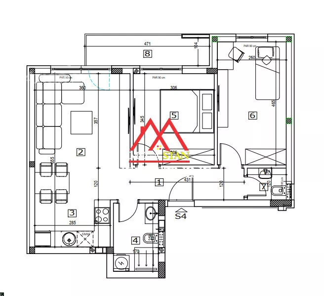 Trosoban stan | 4zida