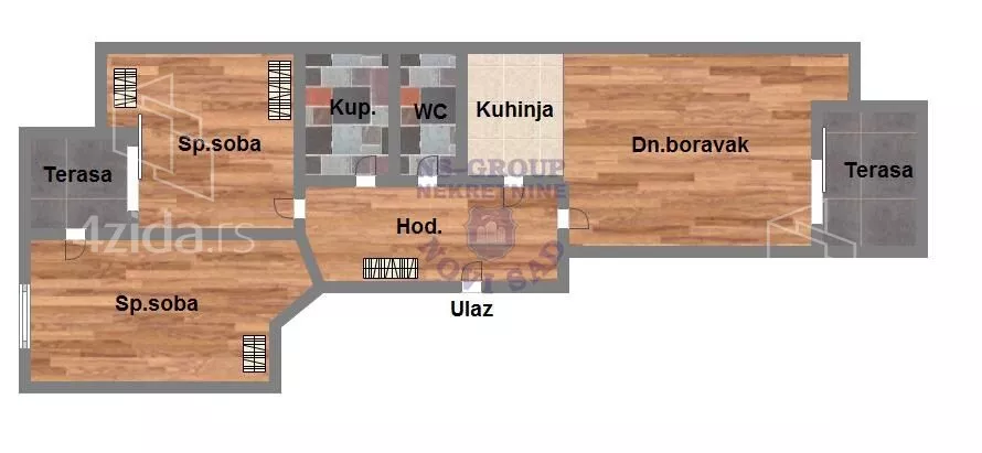 Trosoban stan | 4zida