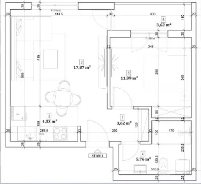 Dvosoban stan | 4zida