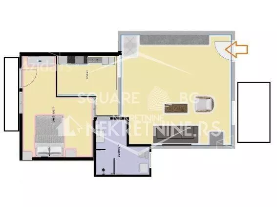 Dvosoban stan | 4zida