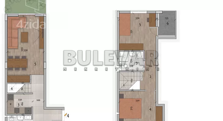 Trosoban stan | 4zida