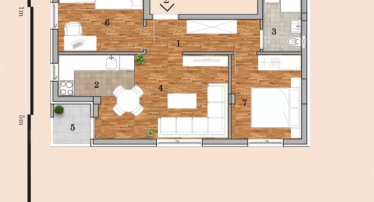 Trosoban stan | 4zida