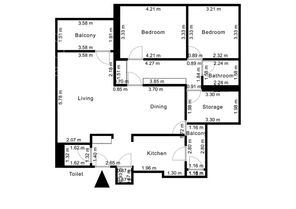 Četvoroiposoban stan | 4zida