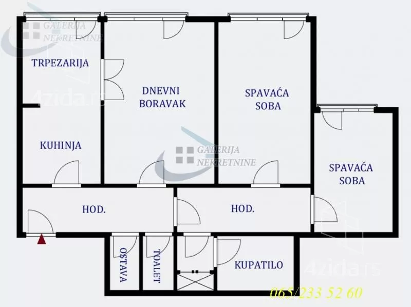 Trosoban stan | 4zida