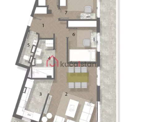 Petosoban stan | 4zida