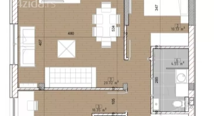 Trosoban stan | 4zida