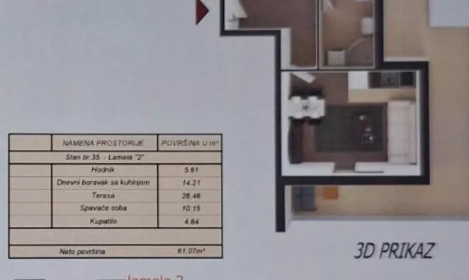 Jednoiposoban stan | 4zida