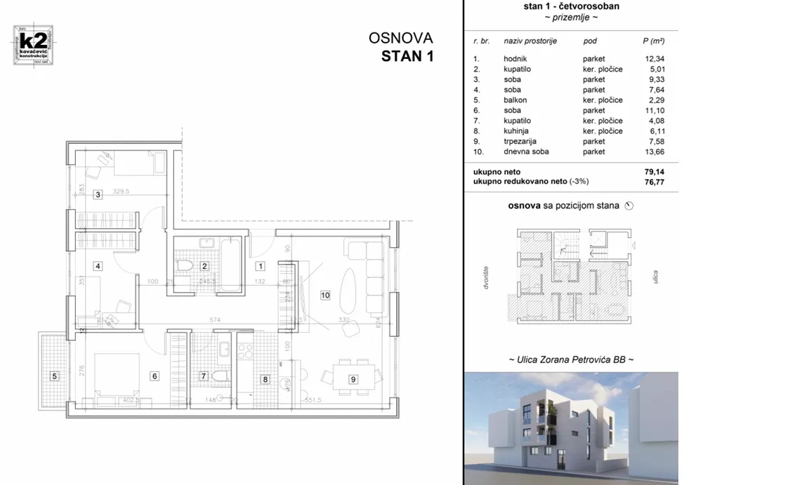 Četvorosoban | 4zida