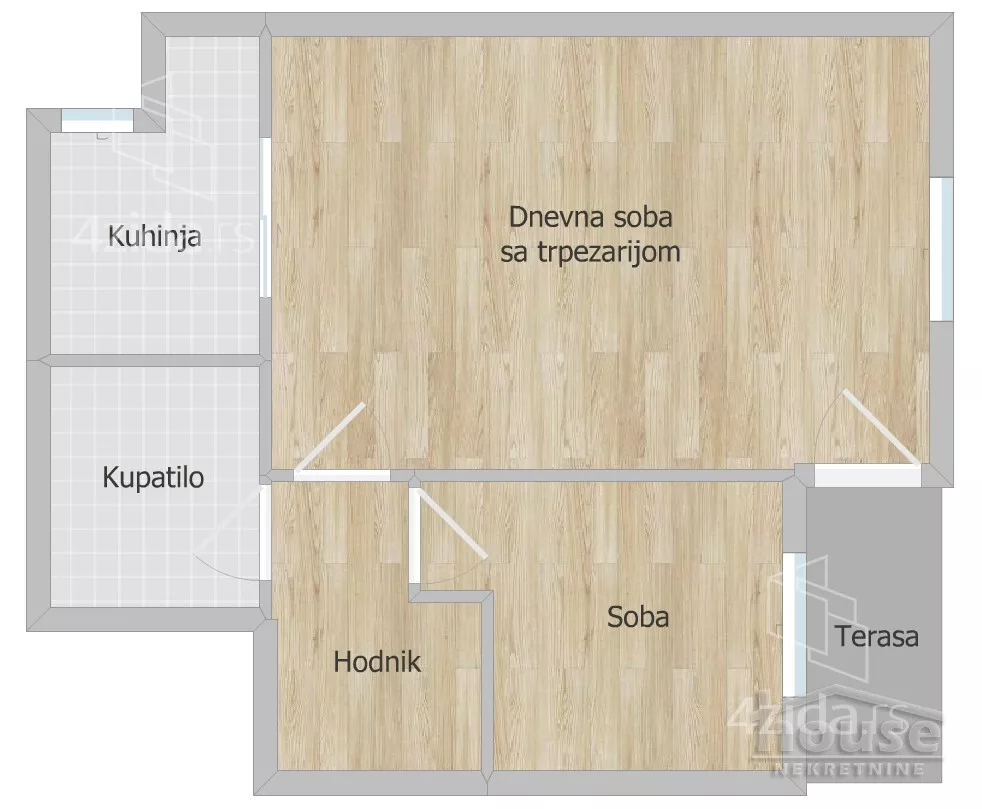 Jednoiposoban stan | 4zida