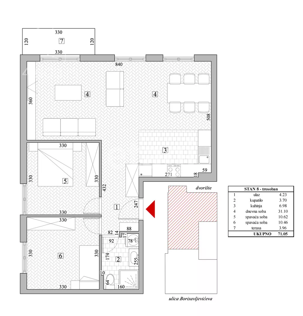 Trosoban stan | 4zida