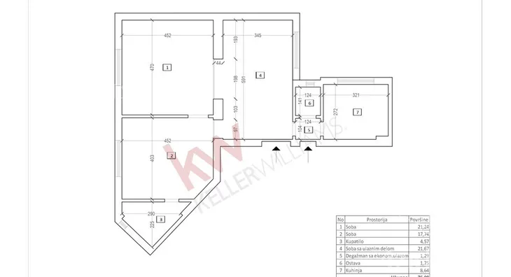 Trosoban stan | 4zida