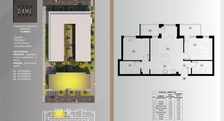 Trosoban stan | 4zida